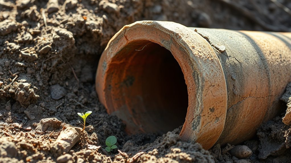 ancient durable clay pipes