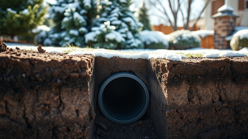 deep sewer line installation requirements