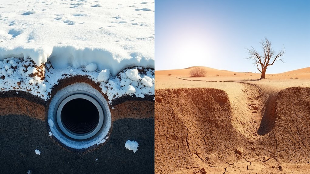 depth of sewer lines