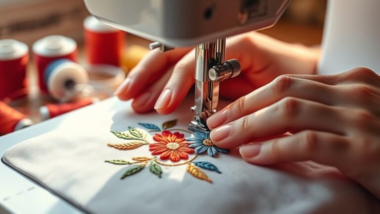 machine embroidery step by step
