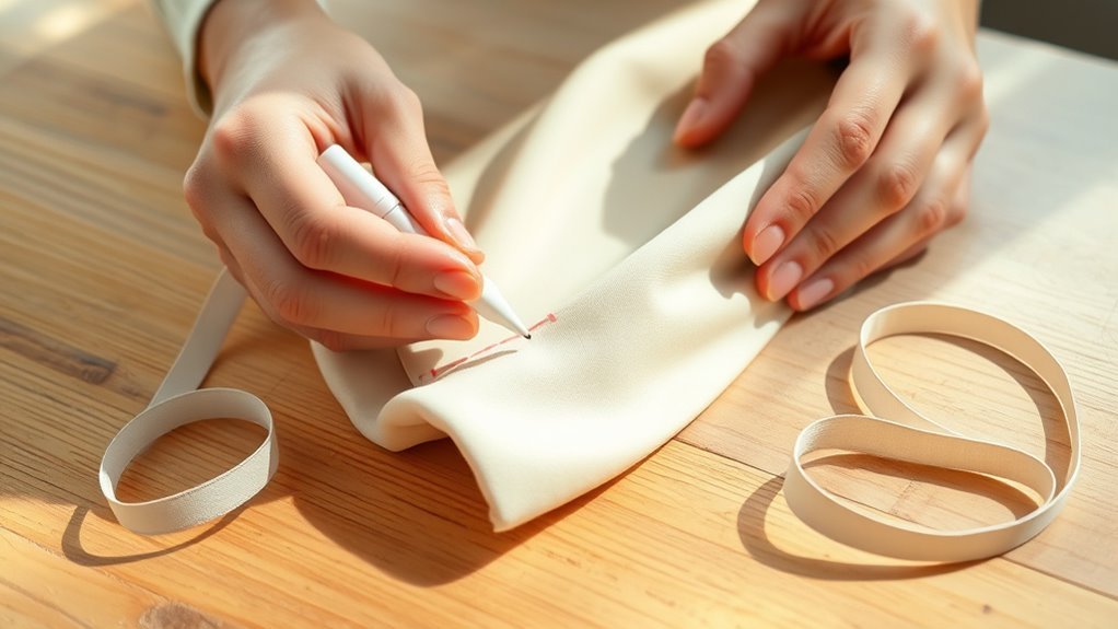 mark elastic placement accurately