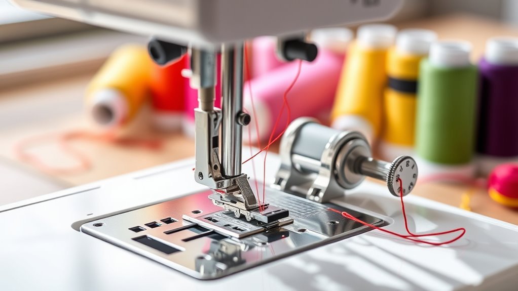 prepare machine for embroidery