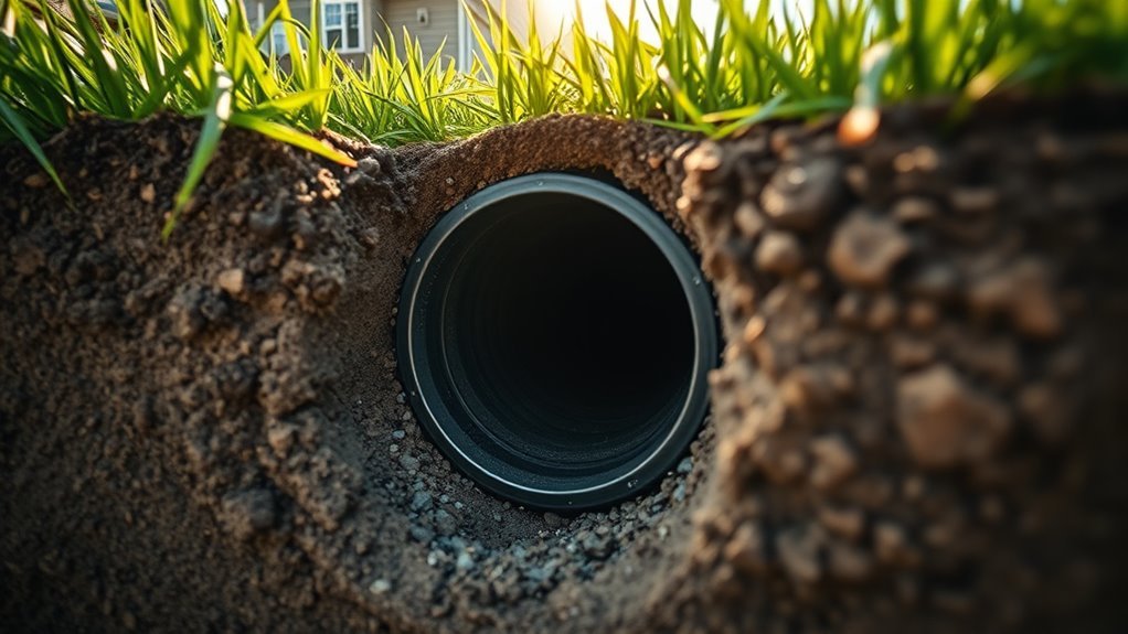 proper sewer line burial depth
