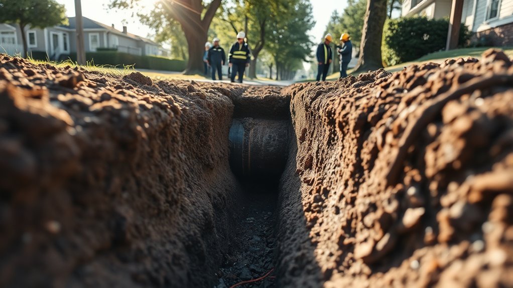 proper sewer line installation