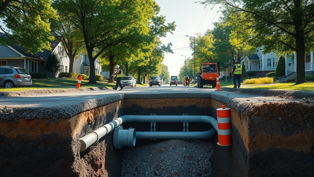 regional sewer depth variations
