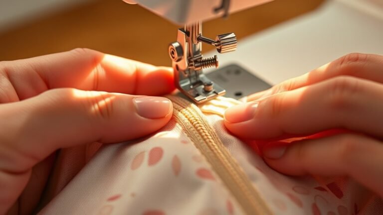 seamless invisible zipper installation