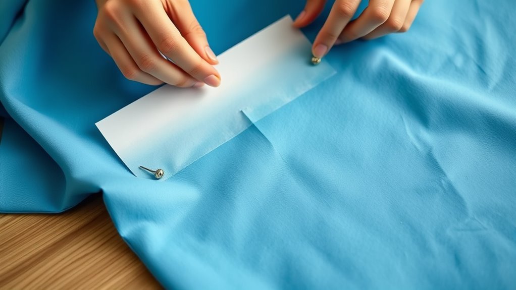 secure fabric pattern accurately