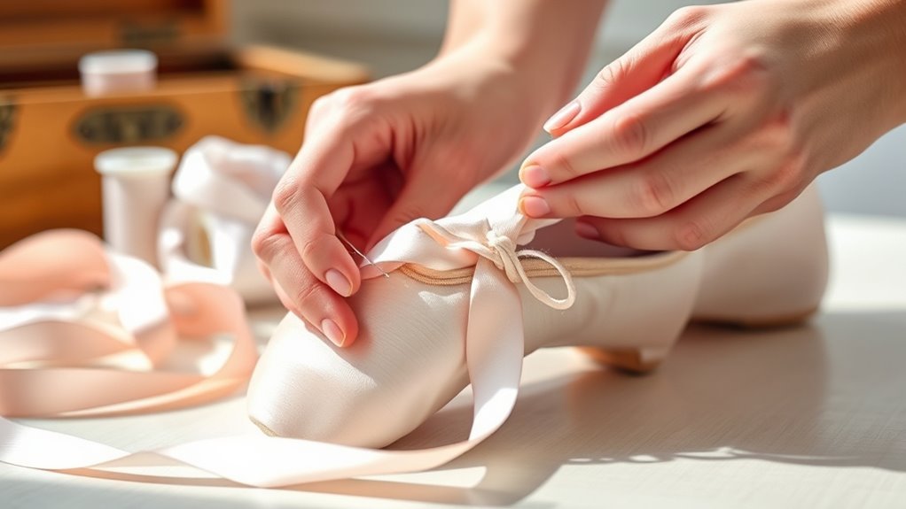 secure neat ribbon stitching