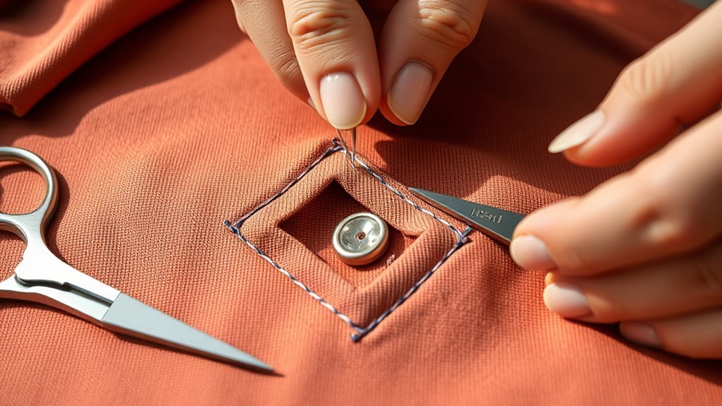 sew buttonholes in 3 steps