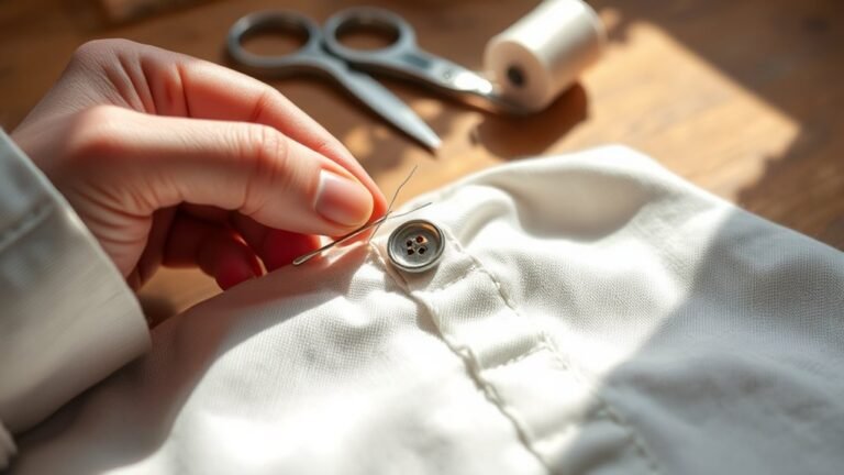 sew buttonholes in three