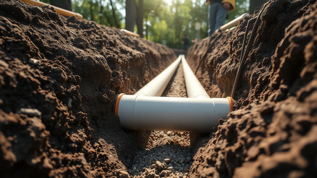 sewer pipe depth guidelines