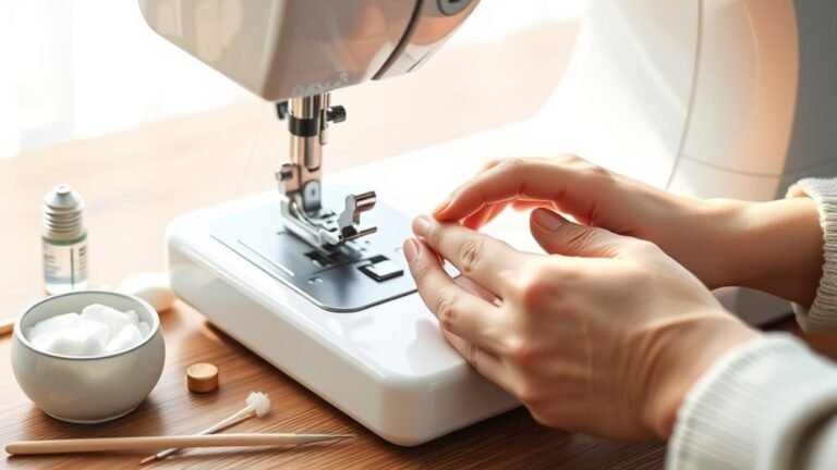 sewing machine cleaning steps