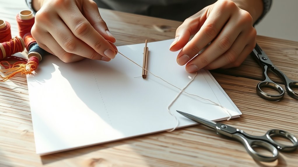 sewing paper with precision