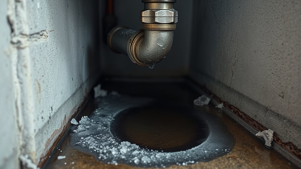 signs of frozen sewer
