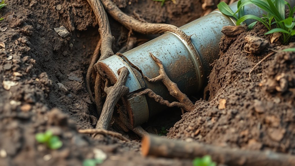 signs of sewer line failure