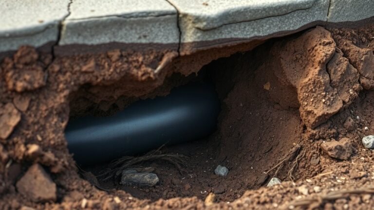 standard sewer line depth