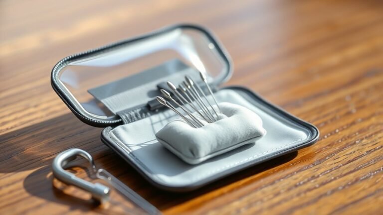 transport sewing needles securely