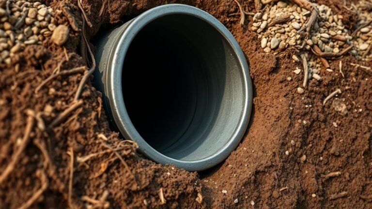 typical sewer depth range