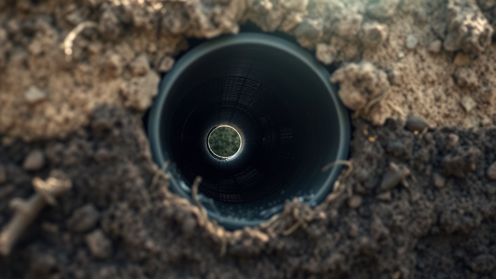 typical sewer line depth